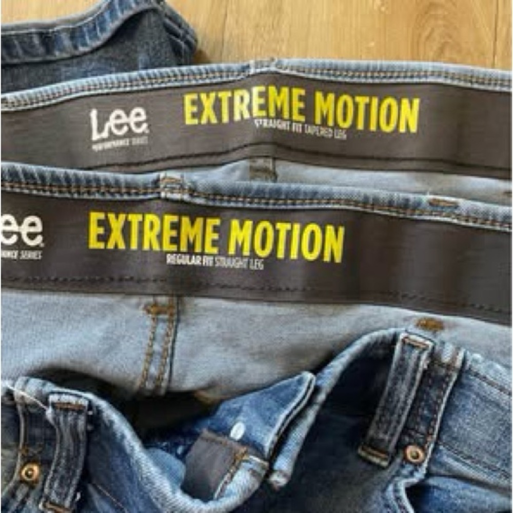 Lee Men’s Big & Tall Jean Bundle Excellent Condition W40 L30 Straight Fit - Picture 3 of 4